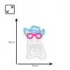Neon Lights MANTA SNL114MT Bulldog mit Brille Neonschild