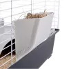 Käfig FERPLAST Casita 100 für Kaninchen und Meerschweinchen, Metall/Kunststoff, 960×570×560 mm, Taupe/Weiß