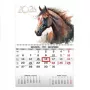 Wandmontierter Kalender Mono 30x43cm.