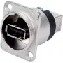 Neutrik - USB-Adapter - USB (W) auf USB Typ B (W) - USB 2.0 - Nickel