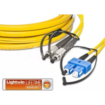 Lightwin LDP-09 FC-SC 15.0 FD Glasfaserkabel 15 m OS2 Gelb (LDP-09 FC-SC 15.0 FD)