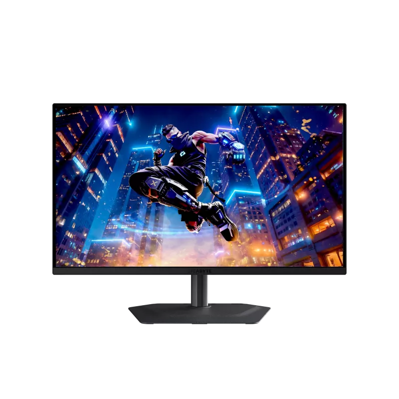 27 Zoll GIGABYTE MO27Q3 QD-OLED QHD Gaming-Monitor — 2560x1440, 360Hz, 0,03ms, 250 cd/m², HDR True Schwarz 400, HDMI 2.1, DP 1.4