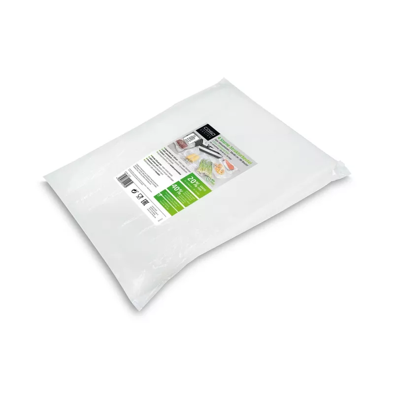 Strukturierte Siegelbeutel Caso 01123, transparent, 30 x 40 cm, 60er-Pack