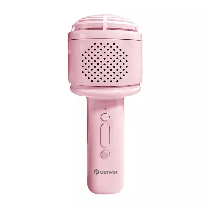 Mikrofon Denver KMS-30 Pink BT-Lautsprechermikrofon für Karaoke