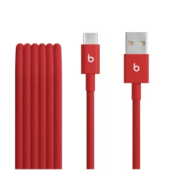 Apple Beats USB-A auf USB-C Gewebekabel (1,5 m) - Rapid Red (MFEJ4ZM/A)