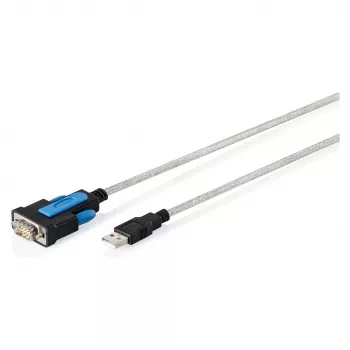 USB 2.0 auf RS232 Adapterkabel DIGITUS DA-70170, FTDI-Chipsatz, 1,8 m, USB Typ-A auf DB9