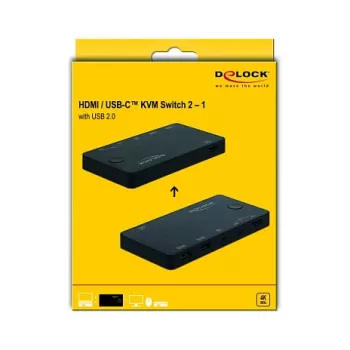 KVM-Switch DeLOCK 11477 Schwarz