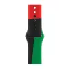 Band Apple 40mm Schwarz Unity Sport Band M/L Schwarz Grün Red