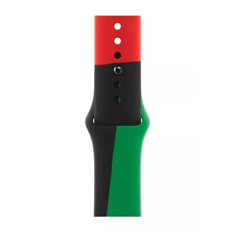 Band Apple 40mm Schwarz Unity Sport Band M/L Schwarz Grün Red