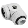 Adapter 90° G1/4 Außengewinde auf 14 mm Hardtube, drehbar — BitsPower BP-DWE90RML14, weiß