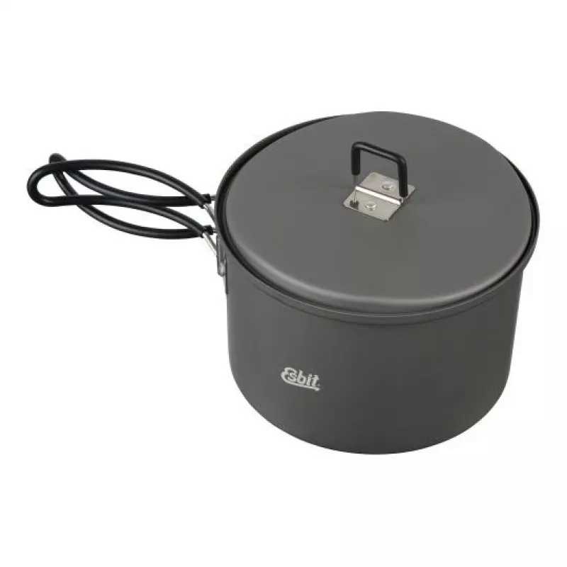 ESBIT PT1600HA Camping-Kochgeschirr-Topf 1,6 L Aluminium, Schwarz