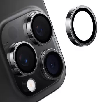 Kameraschutzglas Torras für iPhone 16 Pro Max — Lensguard, Schwarz