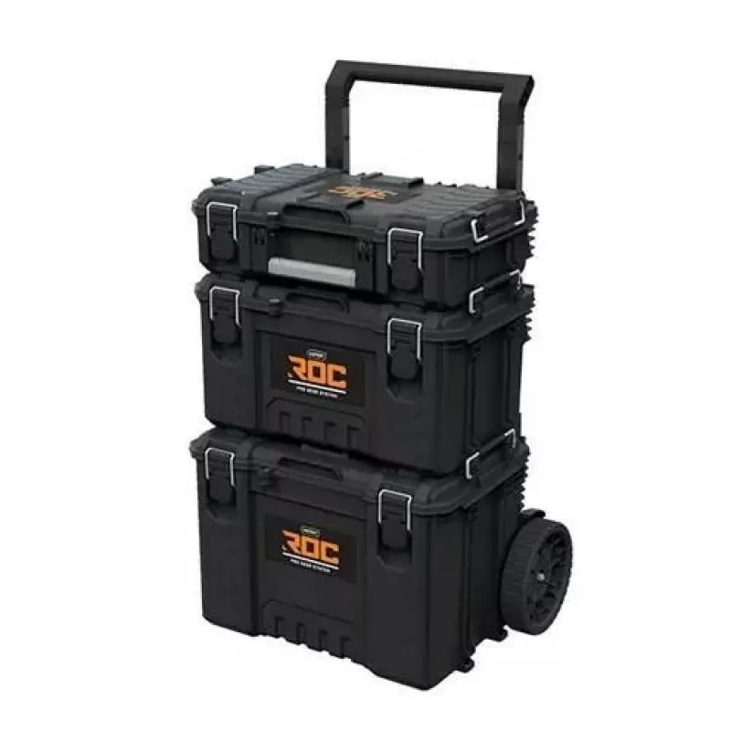 Set mit 3 Werkzeugkästen Roc Pro Gear 2,0 Keter