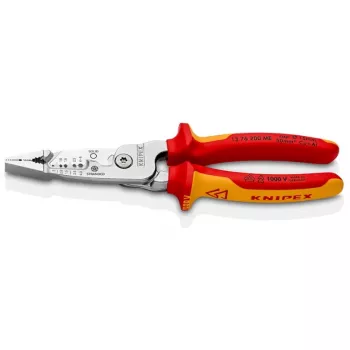 Kabelabisolierer Knipex 13 76 200 ME 6 mm Abisolierkapazität Rot Edelstahl Gelb