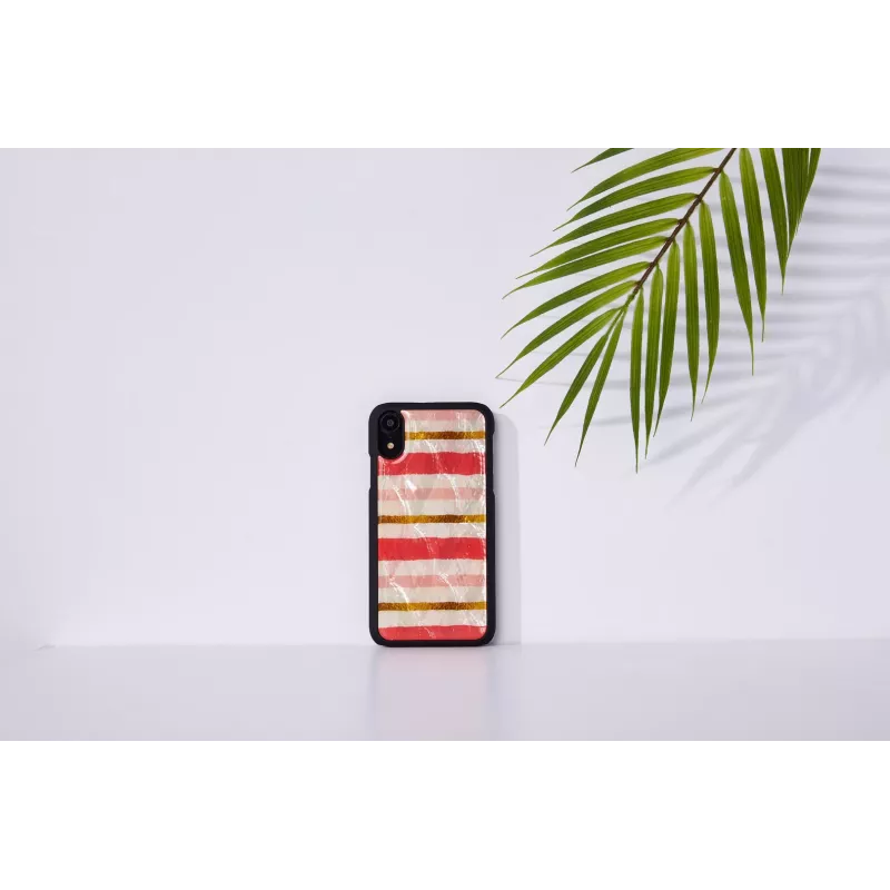 Smartphone-Hülle iKins für iPhone XR — kurzes Cake-Design, schwarz