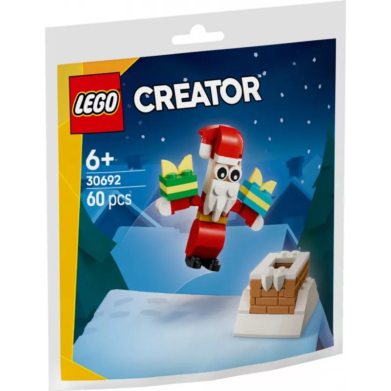 Konstruktionsspielzeug LEGO Santa's Chimney Polybag 30692 – Mini-Weihnachtsbauset