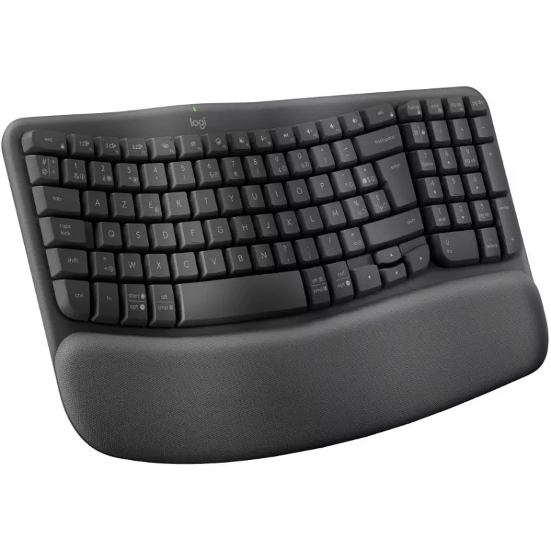 Wave Keys wireless ergonomic Tastatur - GRAPHITE - NLB - 2.4GHZBT - NA - CENTRAL-419 - UNIVERSAL