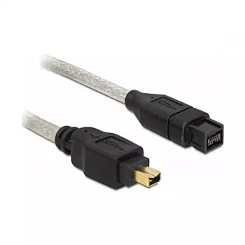 FireWire A/B-Kabel DeLOCK 82589 2,0 m Grau Stecker/Stecker