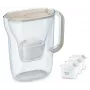 Wasserfilter-Kanne BRITA Style Essential 2,4 L mit 3 Ersatzkartuschen (sand)