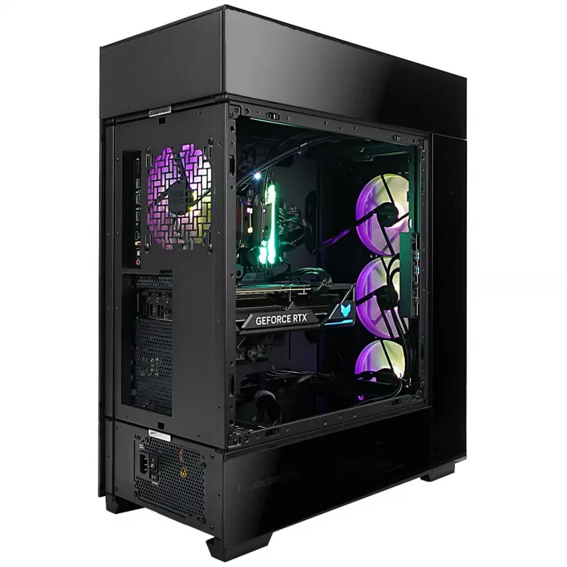 InWin Modfree Deluxe Big-Tower Hartglas - schwarz