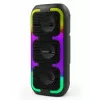 Tragbarer Stereo-Lautsprecher SQUEAK SQ1009 – Bluetooth 5.3, 45 W RMS, 10 h Akkulaufzeit, FM, USB, AUX, LED, 1800 mAh, Schwarz