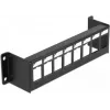 Patchpanel DELOCK 86611, Metall 19 Zoll 1HE, 44 mm Breite, 41,6 mm Höhe, 175 mm Tiefe, schwarz