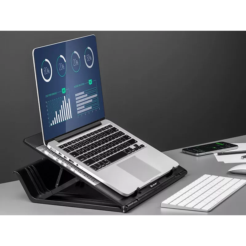 Laptop-Kühlpad Tracer Officer 43,2 cm 1100 U/min Schwarz Silber