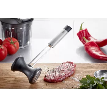 Fleischklopfer GEFU PRIMELINE 29215 — Edelstahl-Hammer, Handwerkzeug zum Klopfen von Fleisch