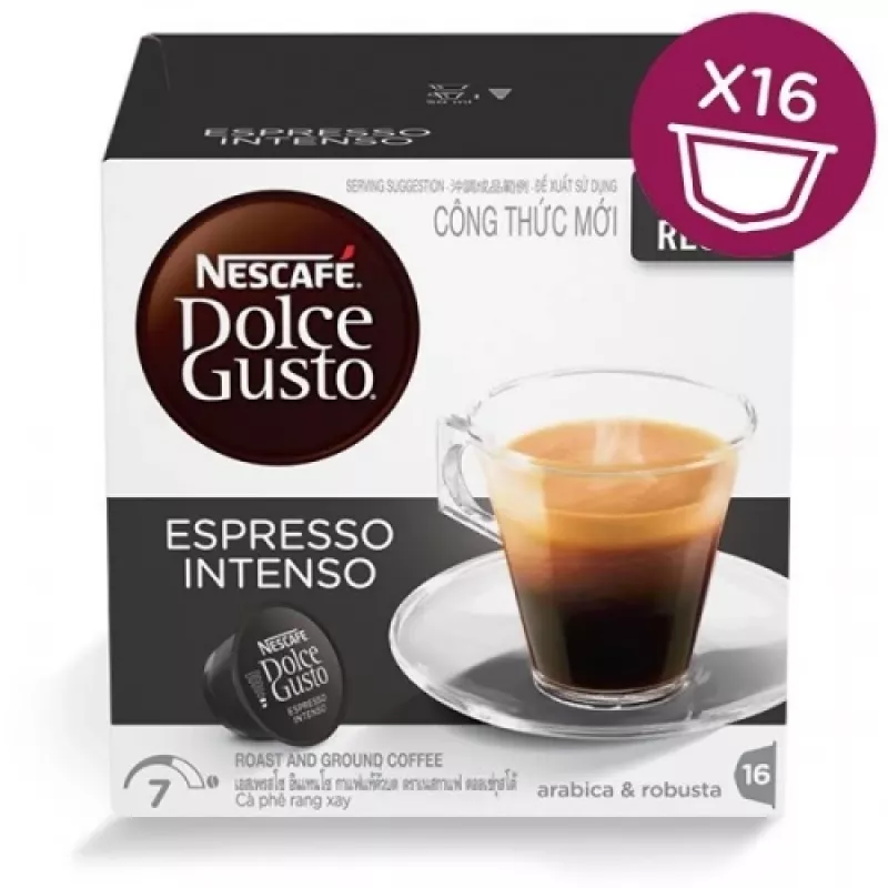 Nescafe Dolce Gusto Espresso Intenso Kaffee, 16 Kapseln