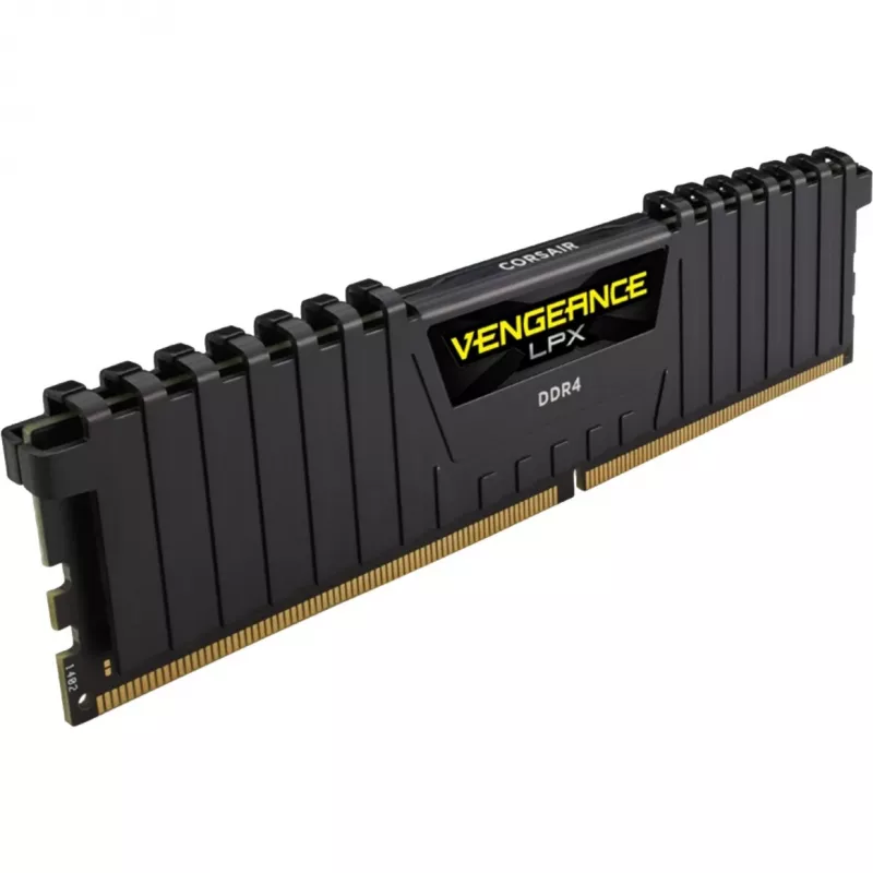 CORSAIR Vengeance 8GB DDR4 DIMM 3200MHz 1x8GB Unbuffered Single Rank 16-20-20-38 XMP 2.0 LPX PCB 1.35V Heatspreader Black