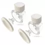 Elektrische Milchpumpe neno VENTO TWIN kabellos, wiederaufladbar, Doppel-/Dualmodus, LCD, 150-ml-Flaschen, beige