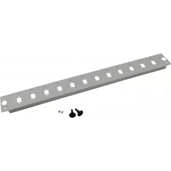 Rackmontage-Frontabdeckung Breakout-Box helos 19 Zoll 48,3 cm (257711) grau