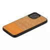 Schutzhülle Man and Wood für iPhone 12 Pro Max — Fischgrät orange schwarz