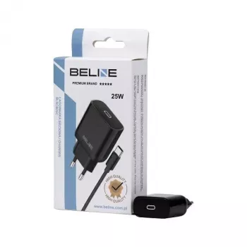 Ladegerät Beline Beli02168 25W USB-C mit USB-C-Kabel, schwarz