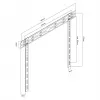 Wand-TV-Halterung MACLEAN MC-123 extra flach, VESA 400x400 mm, für Flachbildfernseher bis 80 kg