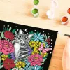 Malen-nach-Zahlen-Set Ravensburger CreArt Pixie Cold Cat (Modell 25855) – Leinwand-Malset