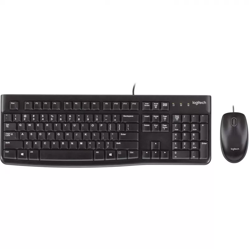Desktop MK120, kabelgebunden, USB, QWERTZ, schwarz, Maus inklusive
