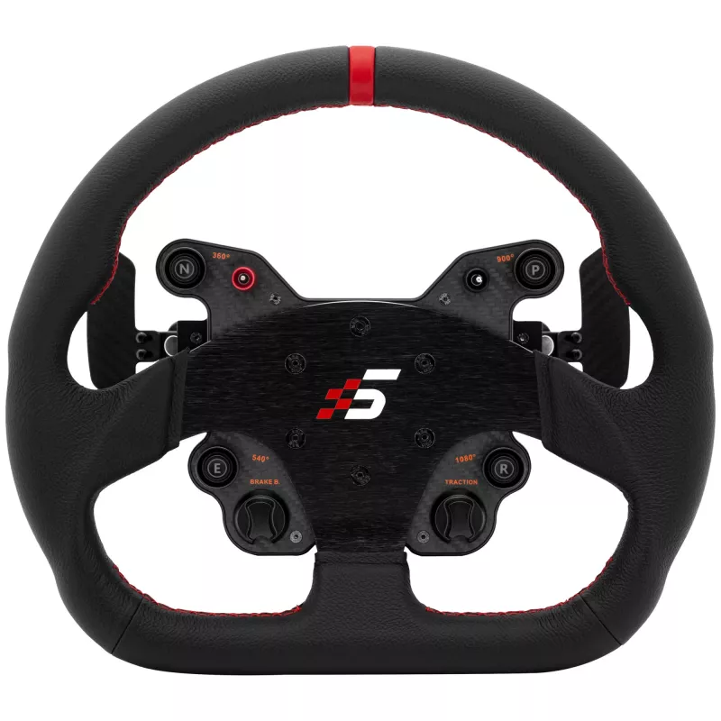 Simracing-Lenkrad Simagic GT1-SD Leder, abnehmbares Lenkrad für Sim-Rigs, Ledergriff, kompatible Lochkreisanordnung