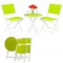 Kleines Schwarz Forest Gartenmöbel-Set, Zwei Stühle + weißer und grüner Tisch