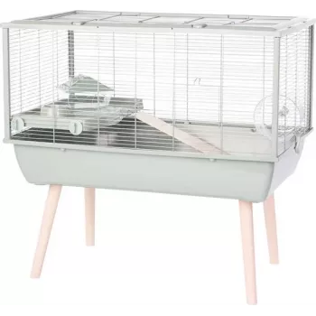 Käfig ZOLUX Neolife 80 grün für Hamster – Metall/Kunststoff, 780×480×750 mm, 9 mm Gitterabstand