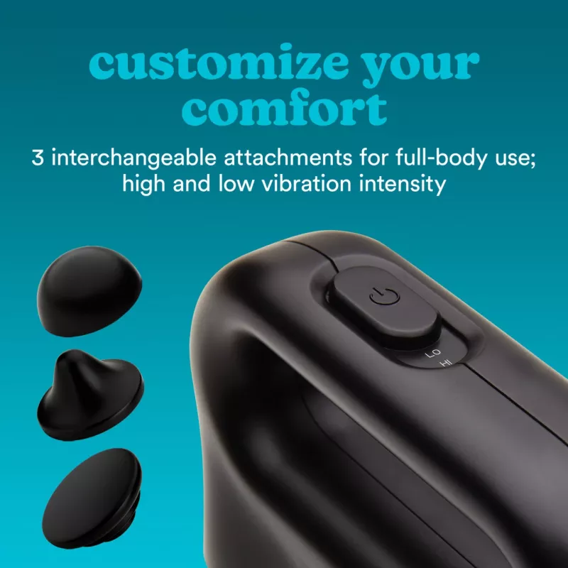 Tragbare Vibrations-Massagepistole HoMedics HHP-120BK – kompakter wiederaufladbarer Perkussionsmassagegerät