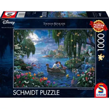 Puzzle Schmidt Spiele Thomas Kinkade Studios Disney Dreams Collection Arielle, die Meerjungfrau und Prinz Eric 1000 Teile