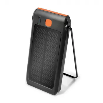 Logilink - Solar-Powerbank - Taschenlampe - Li-Pol - 10000 mAh - 18 Watt - 3 A - PD 2.0, QC 3.0, Ultra Fast Charge - 2 Ausgangsanschlüsse (USB Typ A, 24-polig USB-C) - auf Kabel: USB (PA027