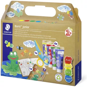 Fingerfarbe Staedtler 61 C2 Abwaschbar Blau Grün Gelb