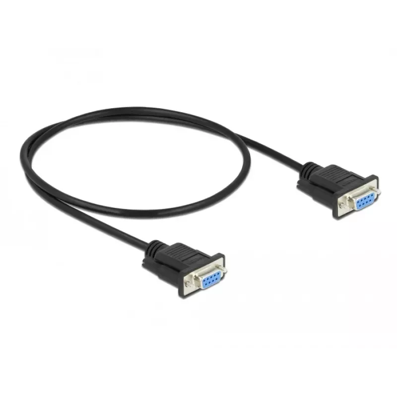 Serielles Kabel DeLOCK 86614 Schwarz 0,5m RS-232