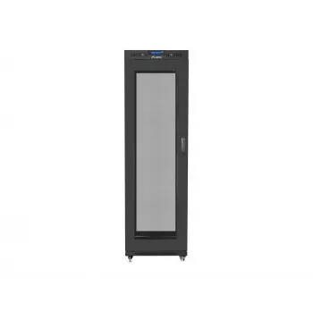 Rackschrank LANBERG FF01-6842-23BL 42U freistehend, 2127,5×600×800 mm, IP20, Schlüsselschloss, Laufrollen