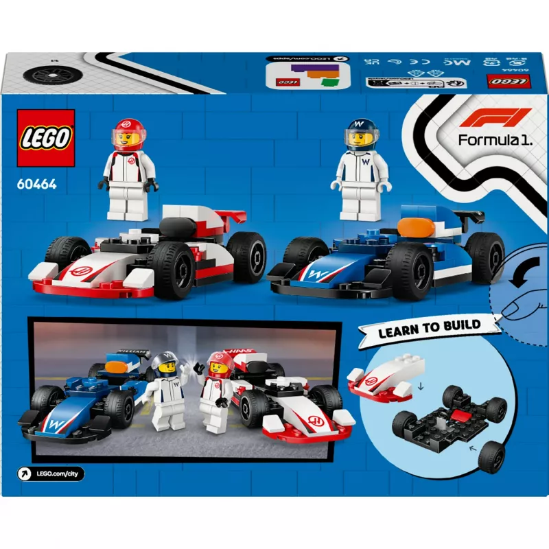 LEGO CITY 60464 F1 - Williams Racing & Haas F1 Rennwagen