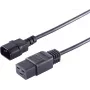 Stromkabel S/CONN 60017 Schwarz 1,8 m IEC C14 IEC C19