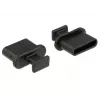 Buchsen-Schutzkappe DeLOCK 64013 USB Type-C Schwarz