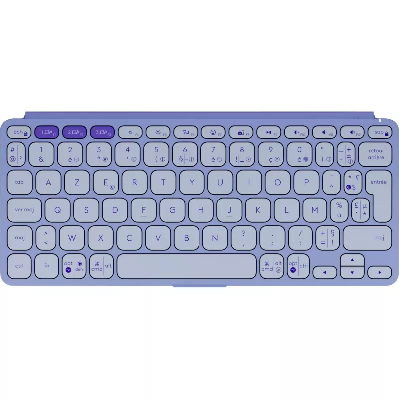 Logitech Keys-To-Go 2 Tastatur Universal Bluetooth AZERTY Französisch Flieder